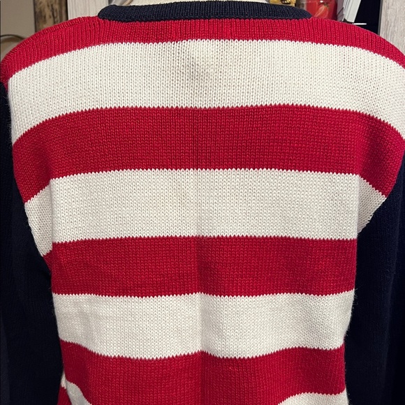 Vintage American flag sweater cotton blend size M - Picture 7 of 12